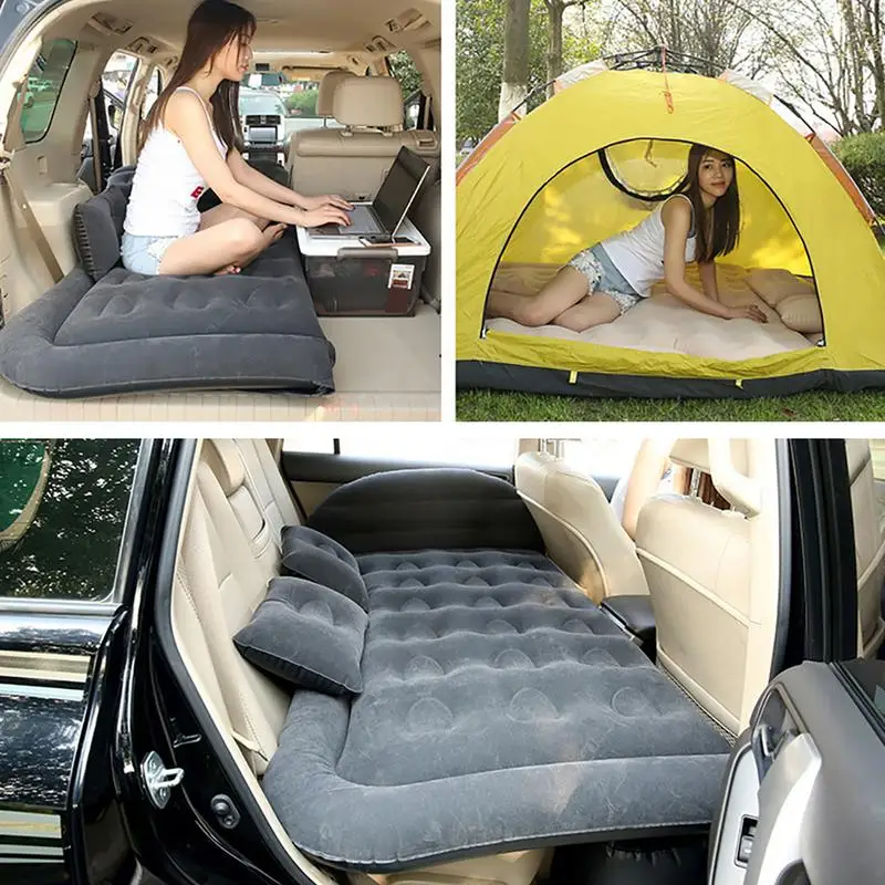 

Надувная кровать для автомобиля, надувной автомобильный матрас для багажника, подходит для автомобиля, путешествий, искусственная кожа, кемпинг, надувной матрас для сна, подходит для автомобиля