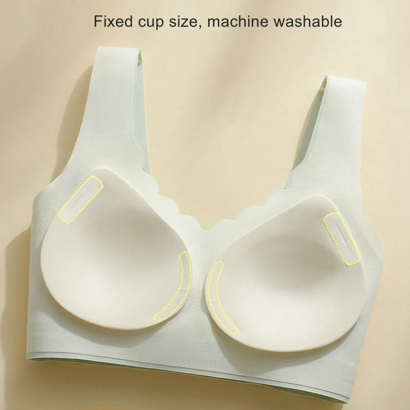 Бесшовный женский бюстгальтер с волнистыми краями