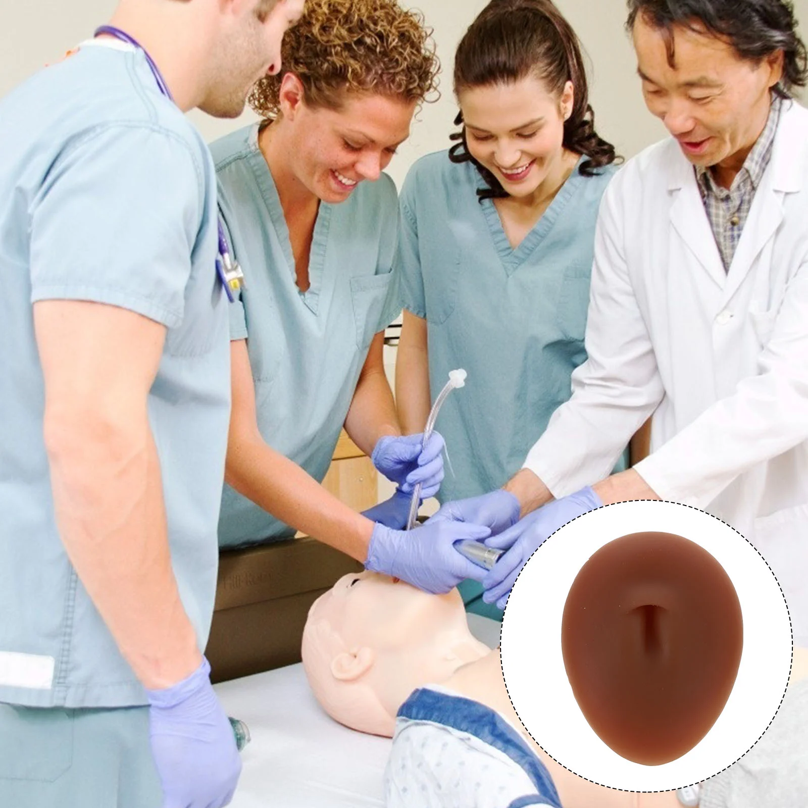 

1Pc Silicone Model of Human Navel Imitation Mold Pierce Practice Prop