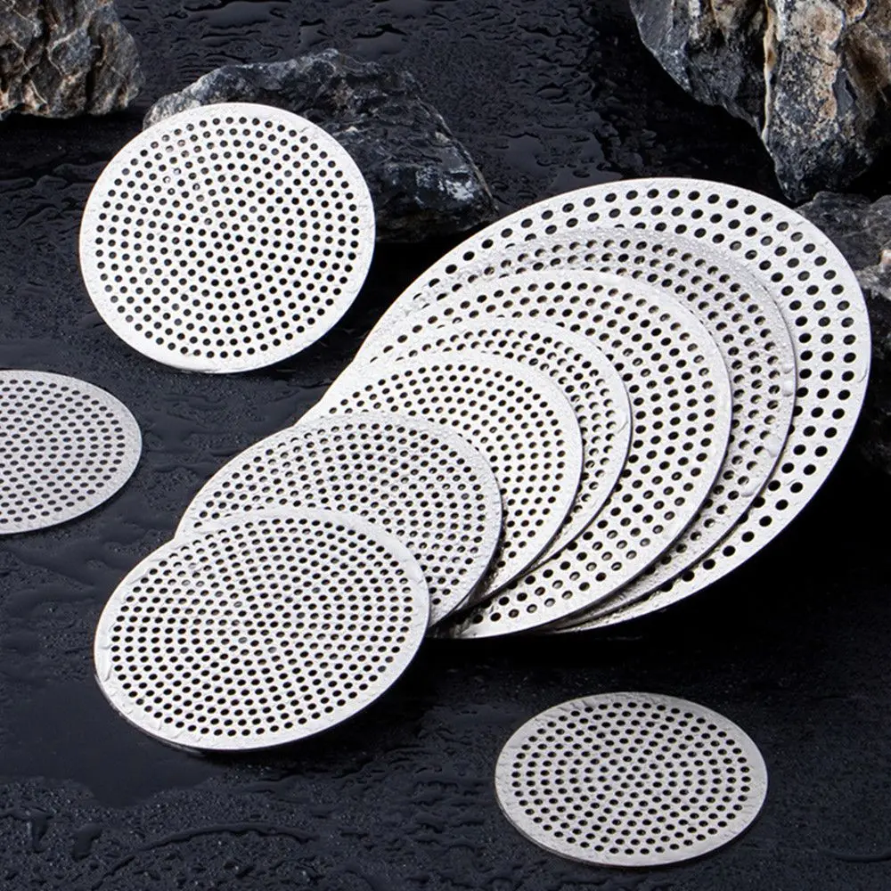 

Kitchen Colander Bathroom Tool Shower Drain Cover 304 stainless Sink Strainer Floor drain pad Drains Cover Hair Filter