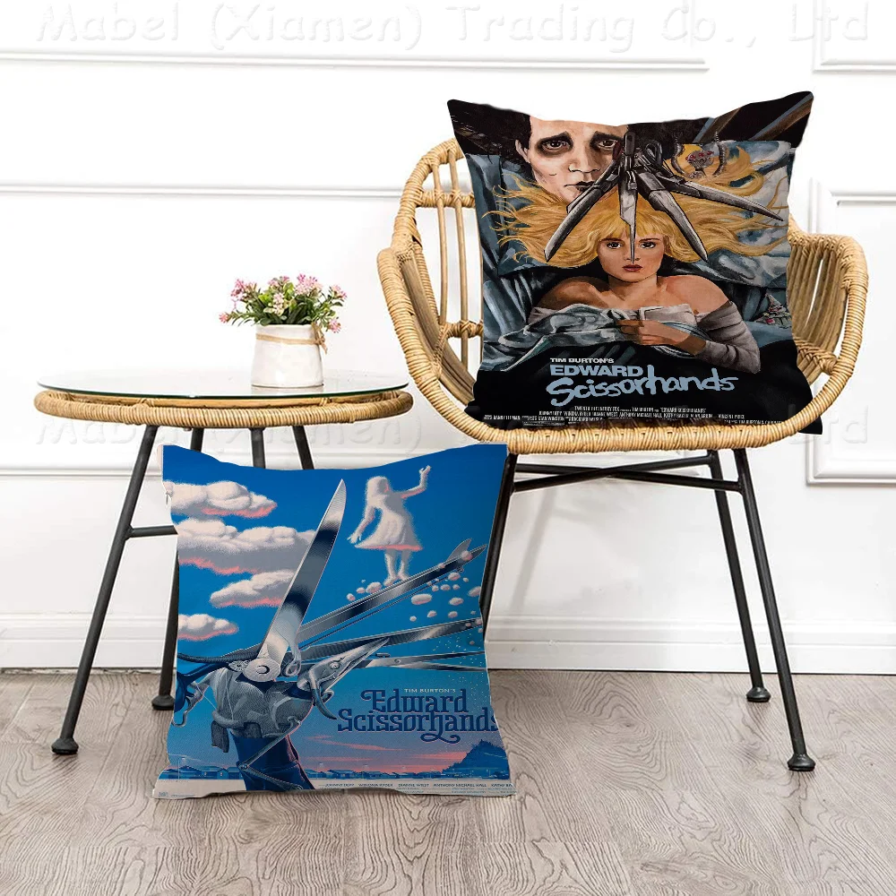 Move Edward Scissorhands Pillow Gift Home Office Decoration Bedroom Sofa Car Cushion CoverPillow Case