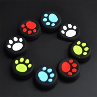 2pcs cat paw rubber silicone analog thumb sticks grips caps cases cover for dualshock 4 ps4 pro slim controllers accessories