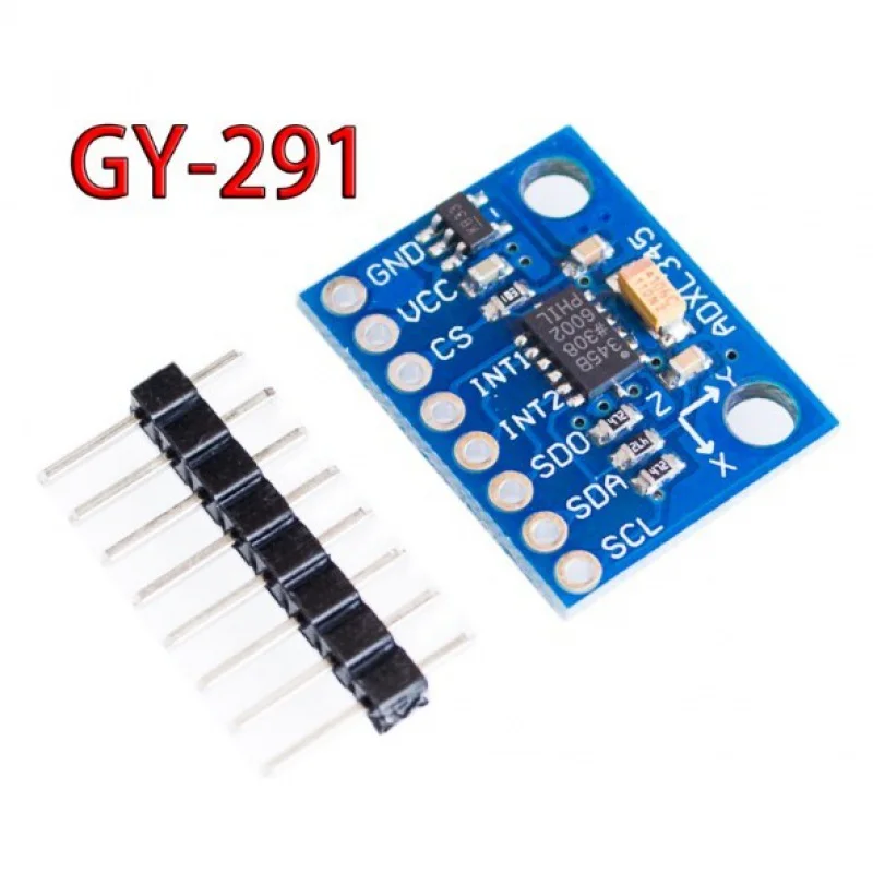 10 шт., цифровые гравитационные ускорения и наклона IIC / SPI GY-291 ADXL345, трехосевой модуль