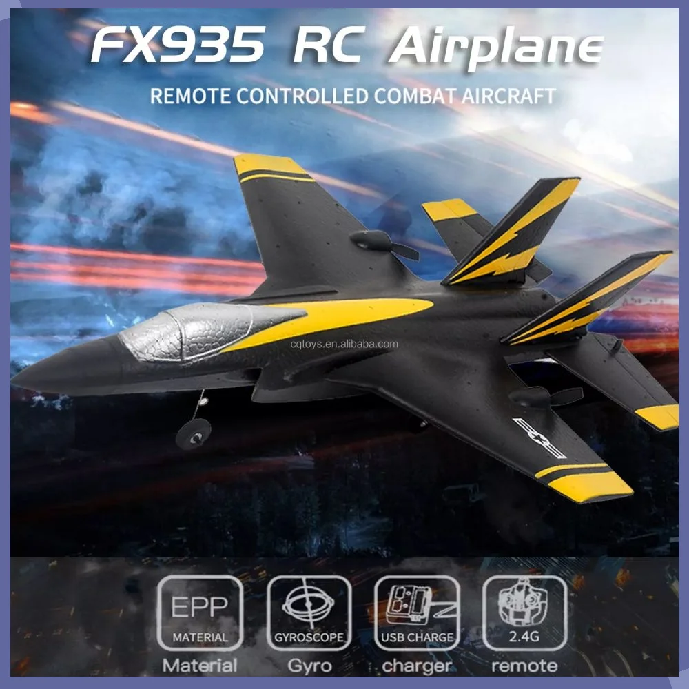 Радиоуправляемый самолет FX935 F35 Fighter, модель самолета с ПДУ, 2,4 ГГц, 4 канала