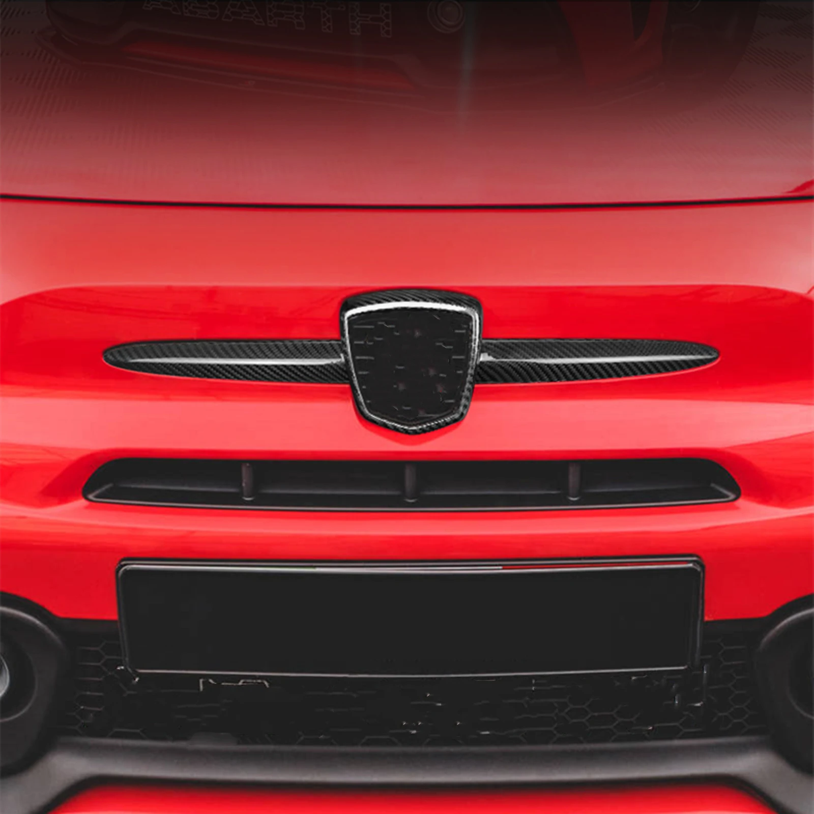 Задняя панель из углеродного волокна для автомобиля Fiat 500 595 695 Abarth 2008-2024