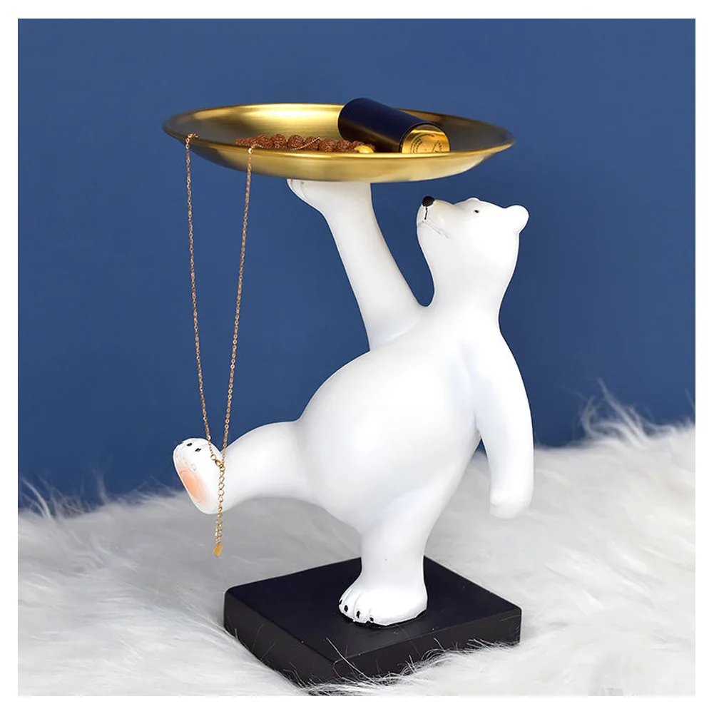 

Домашний декор, креативный маленький медвежонок, подставка для ключей, конфетница, украшение для гостиной, домашние украшения