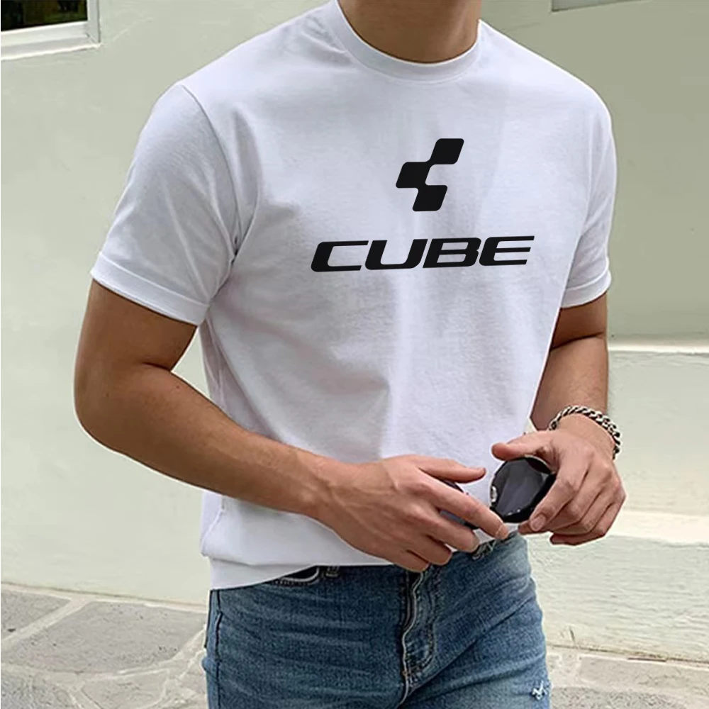 

CUBE Summer Breathable Mesh T-shirts Men Sportswear Stretch Sweat Tees Male Plus Size Fash