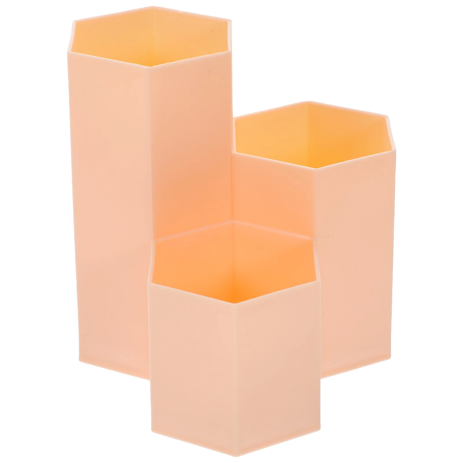 

Hexagonal Pen Holder Plastic Container Makeup Brush Pp Student Korean Cosmetics
