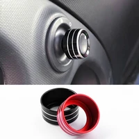 car rearview mirror knob switch covers adjustment control button trim ring sticker interior decoration for smart 453 accessories
