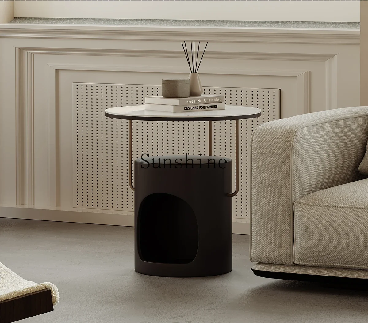 Светлый роскошный элитный художественный диван для гостиной креативный из