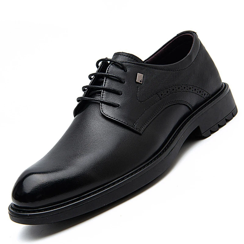 

Genuine Leather Men Shoes Casual Slip On Formal Loafers Men Moccasins Italian Black Male Driving Shoes