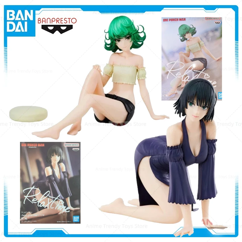 Фото В наличии оригинальная фигурка Banpresto Marktpannen Zeit One Punch Man Tatsumaki Fubuki, аниме Echte Sammeln Modell Geschenk WY №1