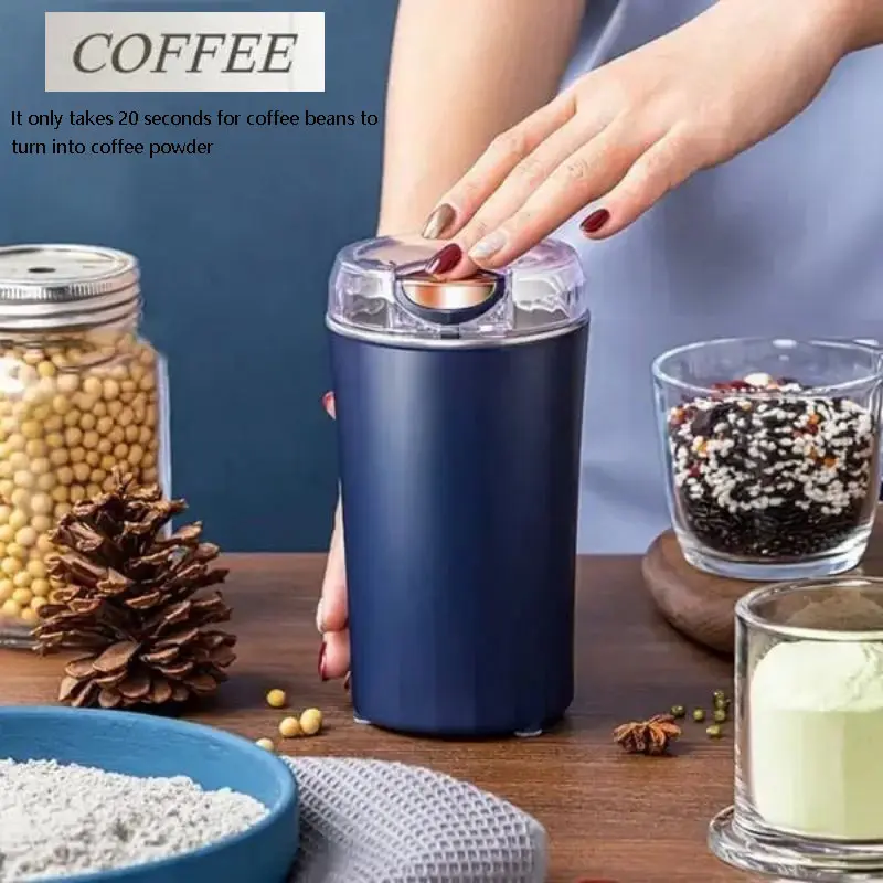

Portable Grinder Mini stainless steel Electric Coffee Bean Grinder Herbs Salt Pepper Spices Nuts Grains Powder Crusher