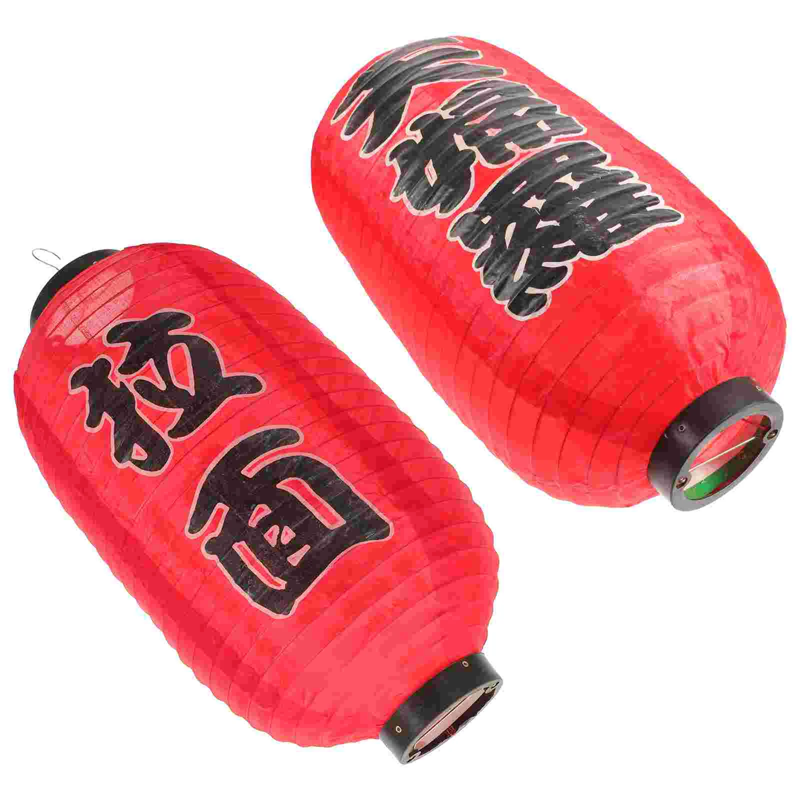 

Lantern Japanese Hanging Bar Sushi Red Lanterns Silk Izakaya Light Ramen Decoration Chinese Style Decorations Restaurant Paper