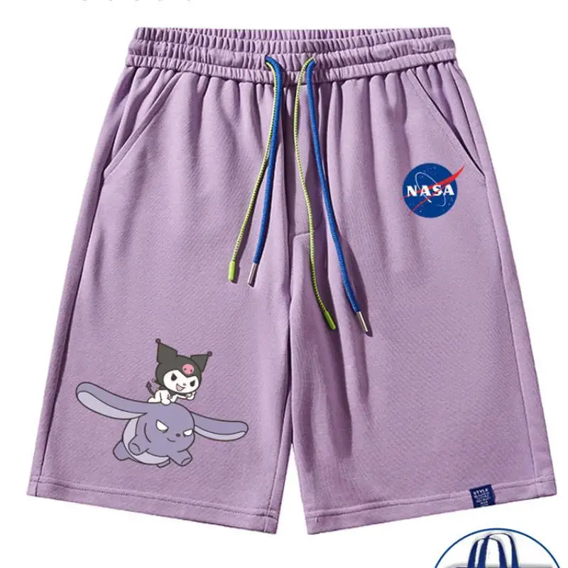 Cartoon Anime Cinnamoroll Sports Pants Kawaii Sanrioes Kuromi Boy Girl Hip Hop Oversize Streetwear Basketball Shorts Couple Gift