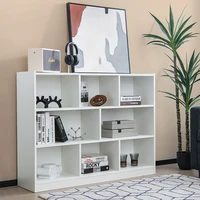 3-Tier Open Bookcase 8-Cube Floor Standing Storage Shelves Display Cabinet Living Room Furniture Bookshelf