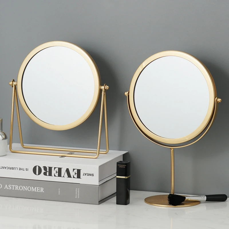 

Ins online celebrity desktop makeup mirror dormitory female desktop portable large student mirror home dressing mirror