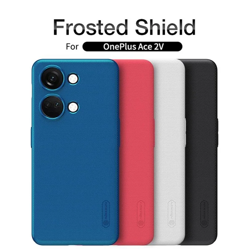 

For OnePlus Ace 2V Case NILLKIN Super Frosted Shield Case Luxuly Hard PC Ultra-Thin Back Cover For One Plus Ace 2V Ace2V Bumper