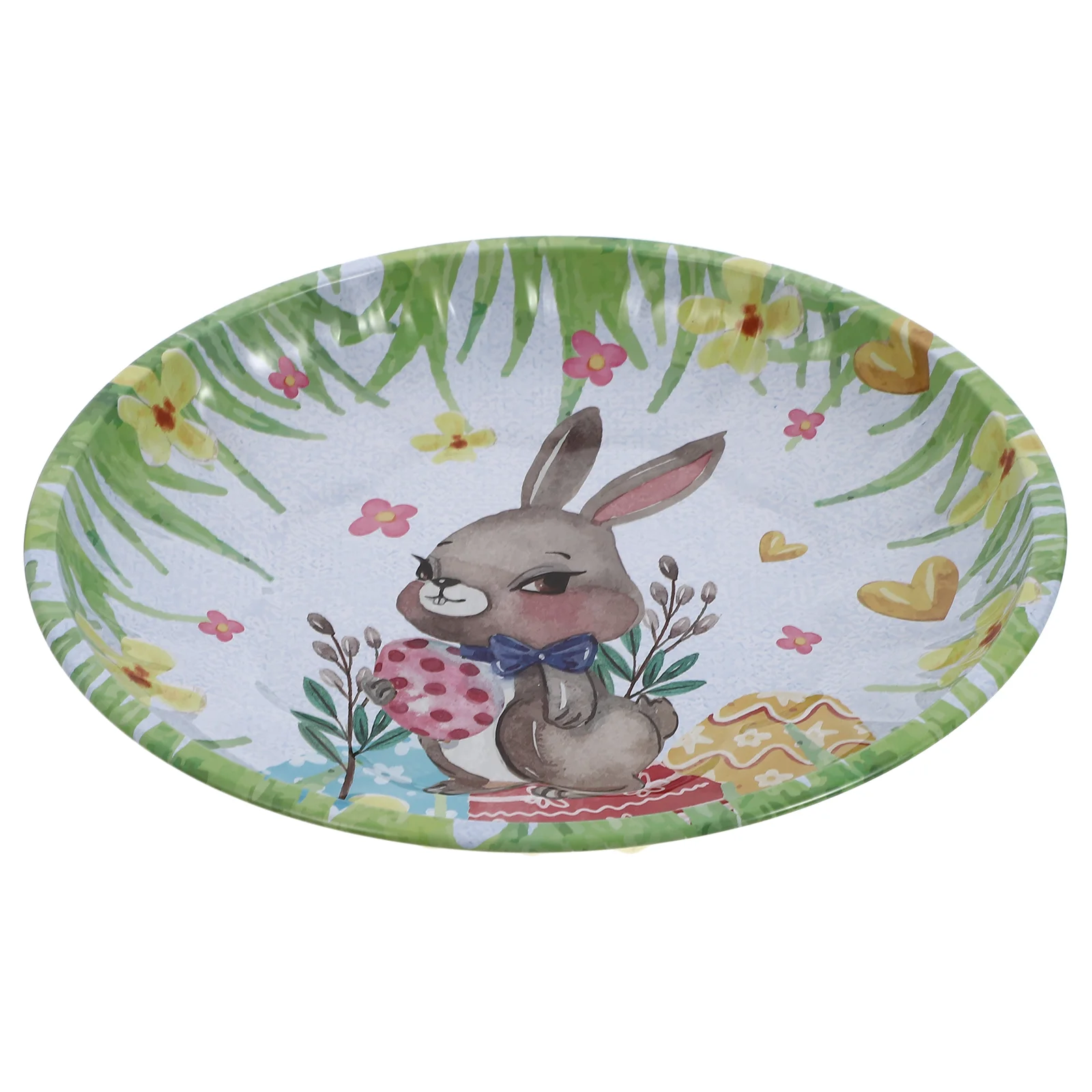

Plate Easter Tray Party Fruit Plates Bunny Serving Dessert Rabbit Appetizer Dish Snack Storage Iron Trays Platter Nut Farmhouse