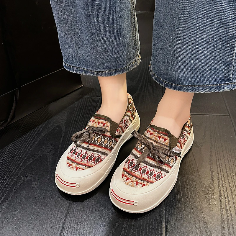 

Женские парусиновые туфли, мягкие шлепанцы с круглым носком, Повседневные Классические, Осенняя обувь, 2023