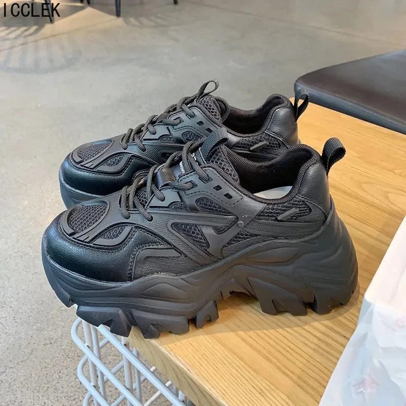 Женские кроссовки с вулканизированной подошвой Белые Повседневные на толстой