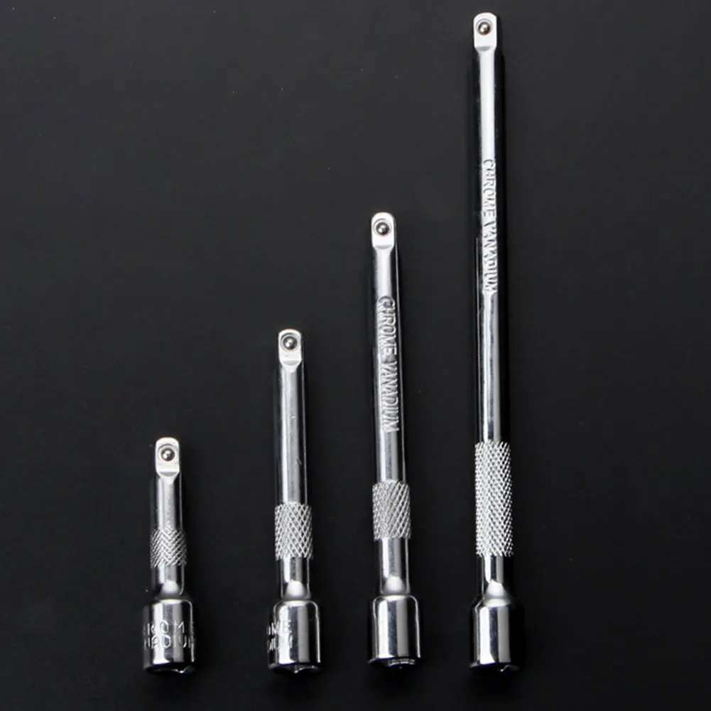 

4pcs/set Extension Bar Set Quick Release Auto Repair Rod Long Parts Socket Extender Drive 1/4 6.3mm Car Tool Ratchet Wrench CRV