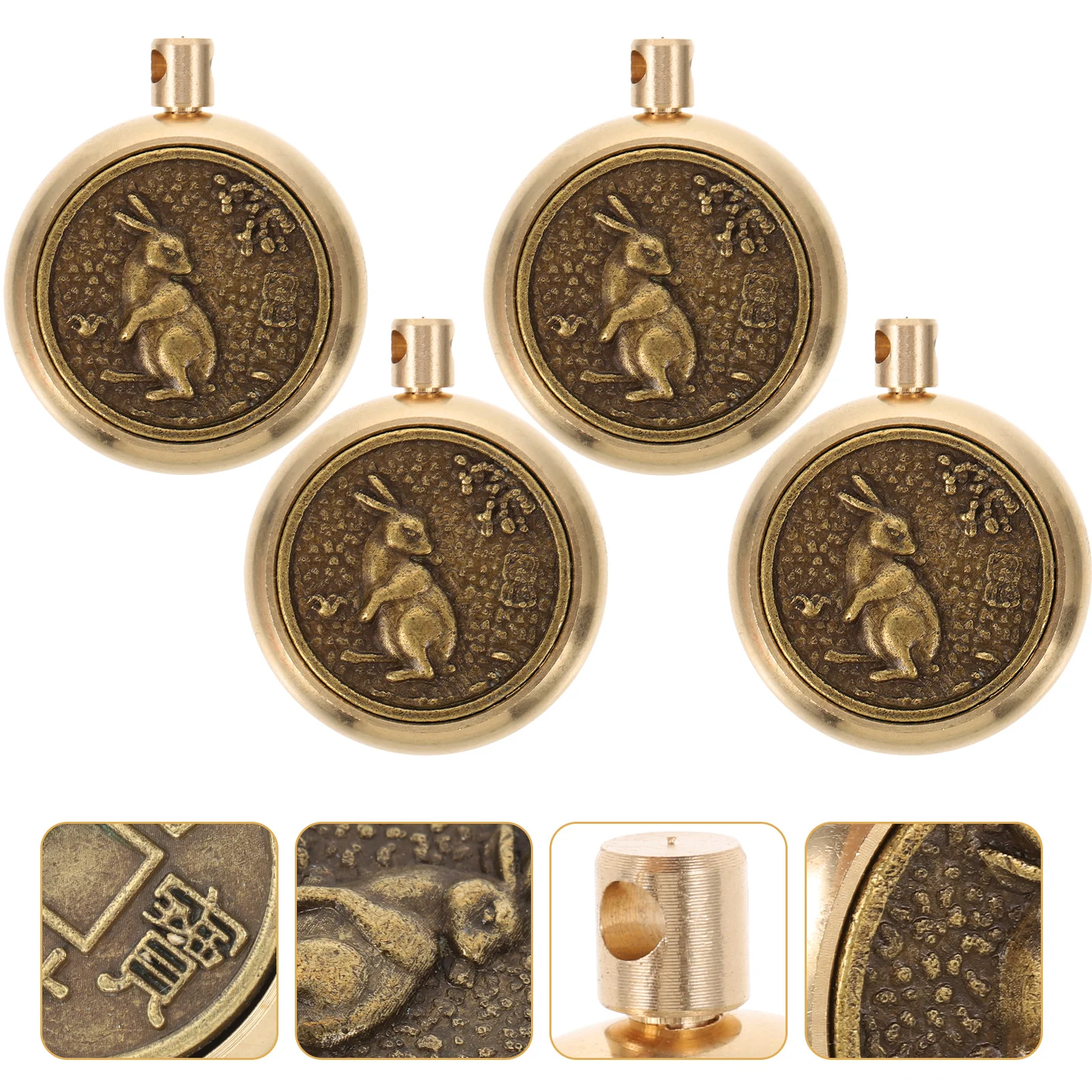 4 шт. брелок с кроликом Hulu крошечные подвески принадлежности для изготовления