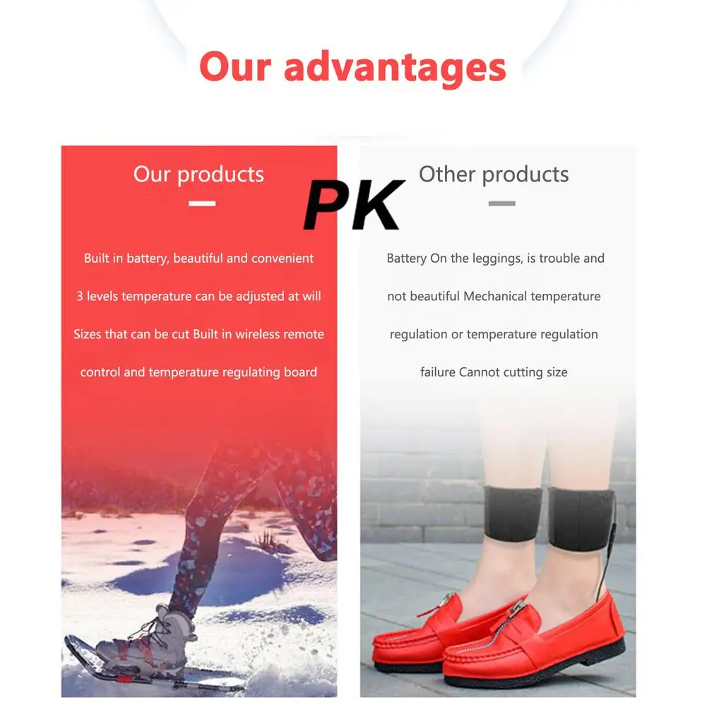 Электрические стельки с подогревом для мужчин и женщин умный обогреватель ног