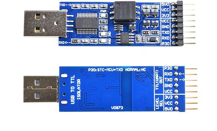 

Dual level immersion gold USB to TTL USB to serial UART module FT232RL with voltage isolation-signal isolation SCM3725