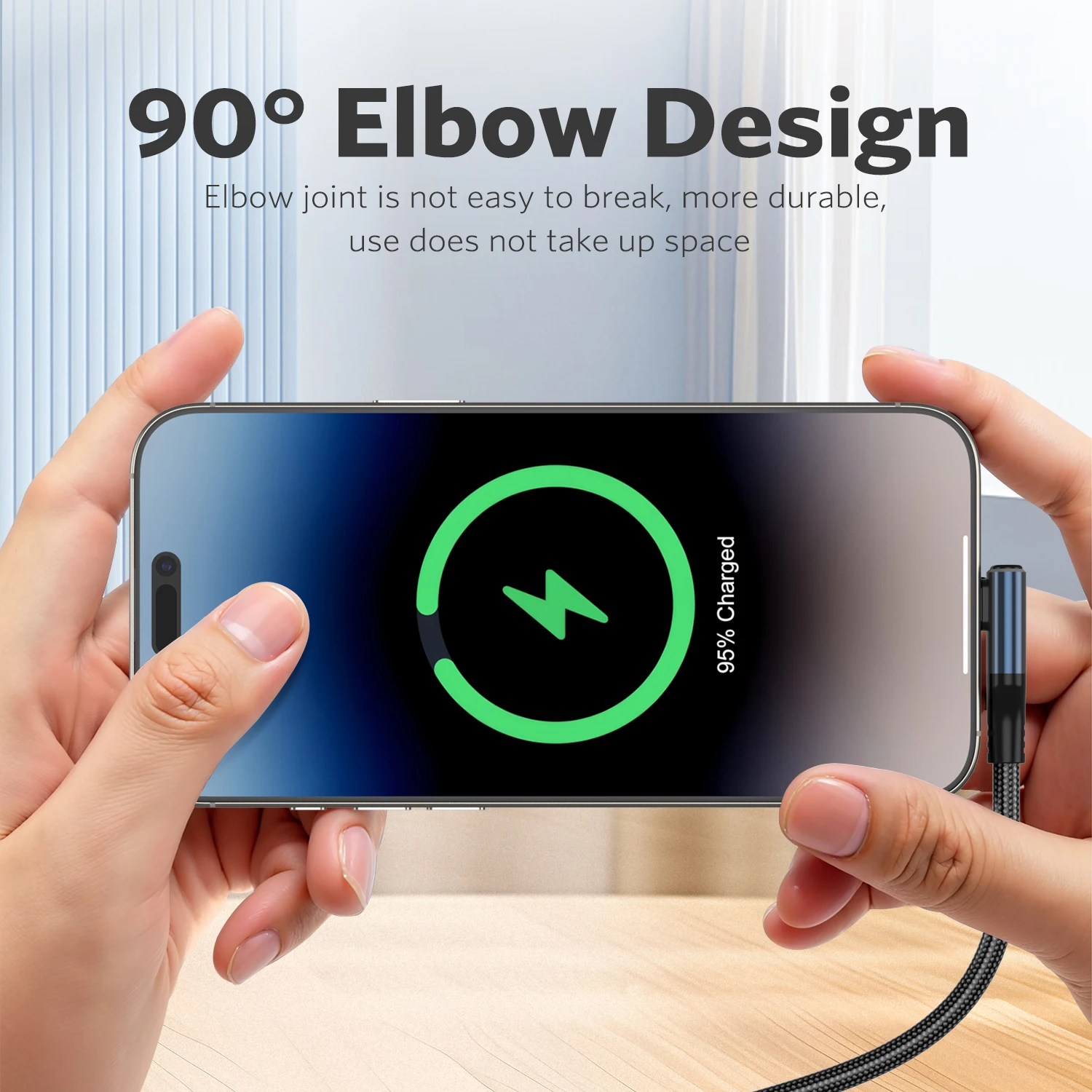 Кабель MeeGoo 240 Вт USB Type C — USB C PD Провод для быстрой зарядки для Macbook Air iPad iPhone 15 Pro Max Xiaomi Dell HP 123M НОВЫЙ (art.: 3920d276208fa) - 3920d276208fa