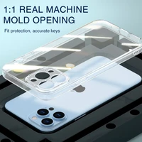 jome lens protection clear phone case for iphone 13 12 11 pro max mini silicone soft cases for iphone se 3 7 8 xr x xs max cover
