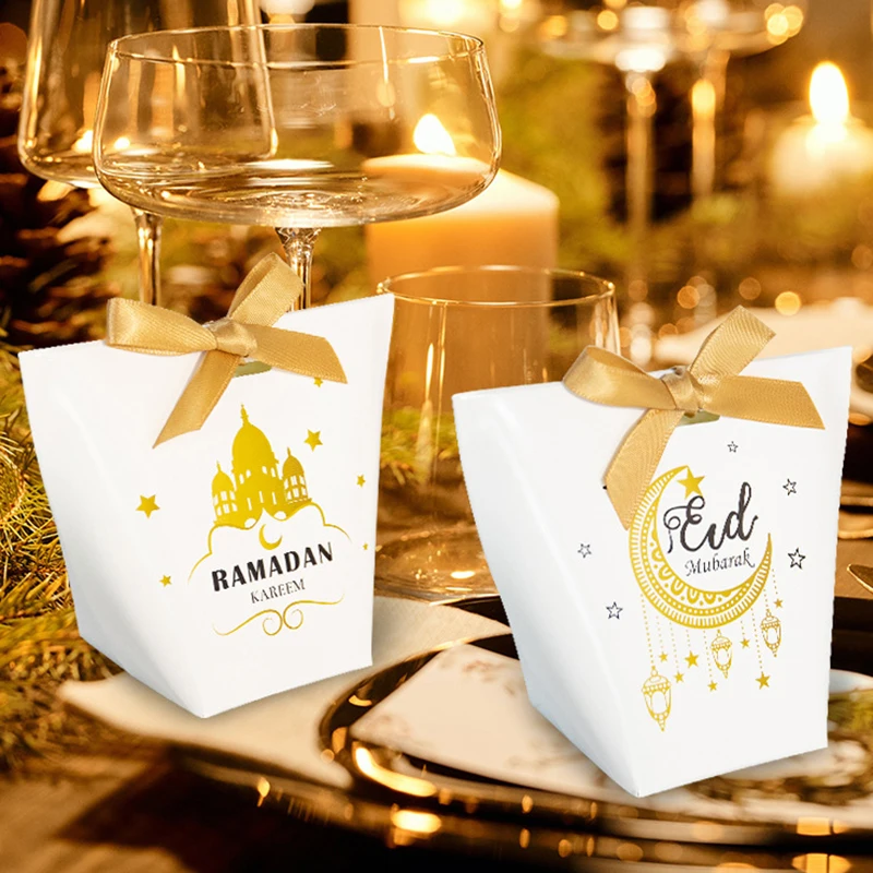 5 шт. счастливая ИД Мубарак коробка для конфет Рамадан кареем Подарочная