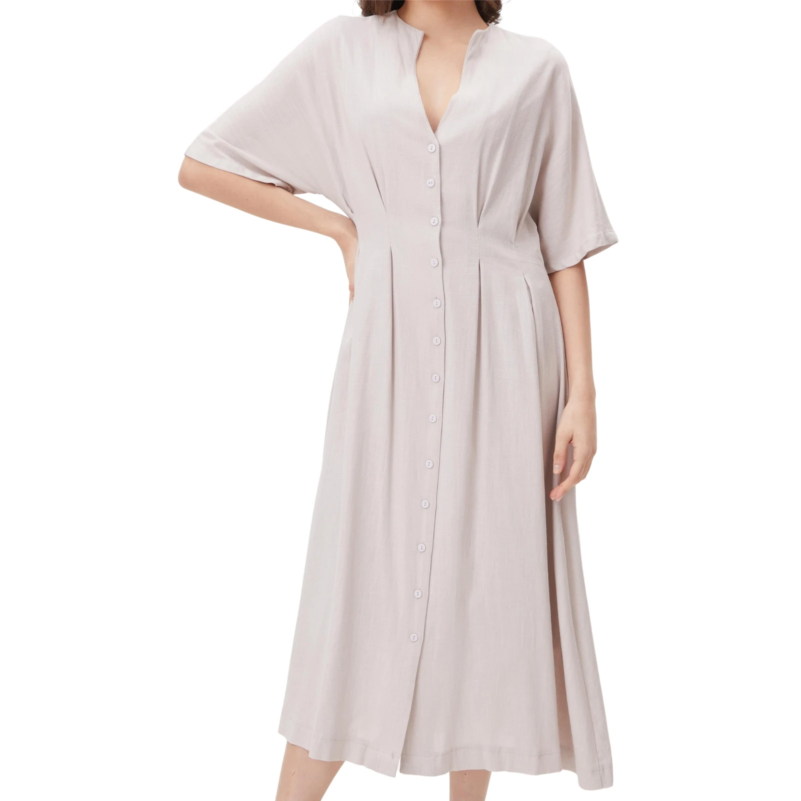 Женское длинное платье с пуговицами вечернее в мусульманском стиле