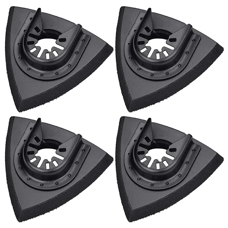 

4Pcs Sanding Pads 80 Mm For Attaching Pads, Multi-Tool Blades Oscillating Multi Tool Accessories For Worx Mikita Dewalt