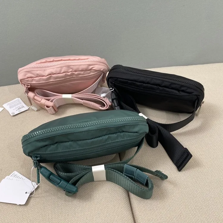 Lulu Waist Women Fanny Pack Chest Shoulder Belt Bag Fashion Packs Party Crossbody Lady Travel Phone Pouch Purse Bum Metal Words