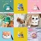 Силиконовый чехол для Lenovo LP40, защитный чехол для наушников Bluetooth, милый мультяшный чехол для наушников Lenovo LP40, мягкая Противоударная сумка 2022