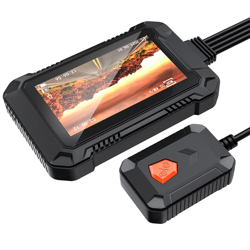 DVR мотоциклетная камера GPS WIFI rbike Dash Cam 2 канала 1080P Moto Bike Dashcam черный ящик для