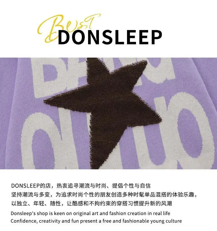 Корейский стиль K-pop свитера для мужчин в стиле хип-хоп с надписью и вышивкой Звезд