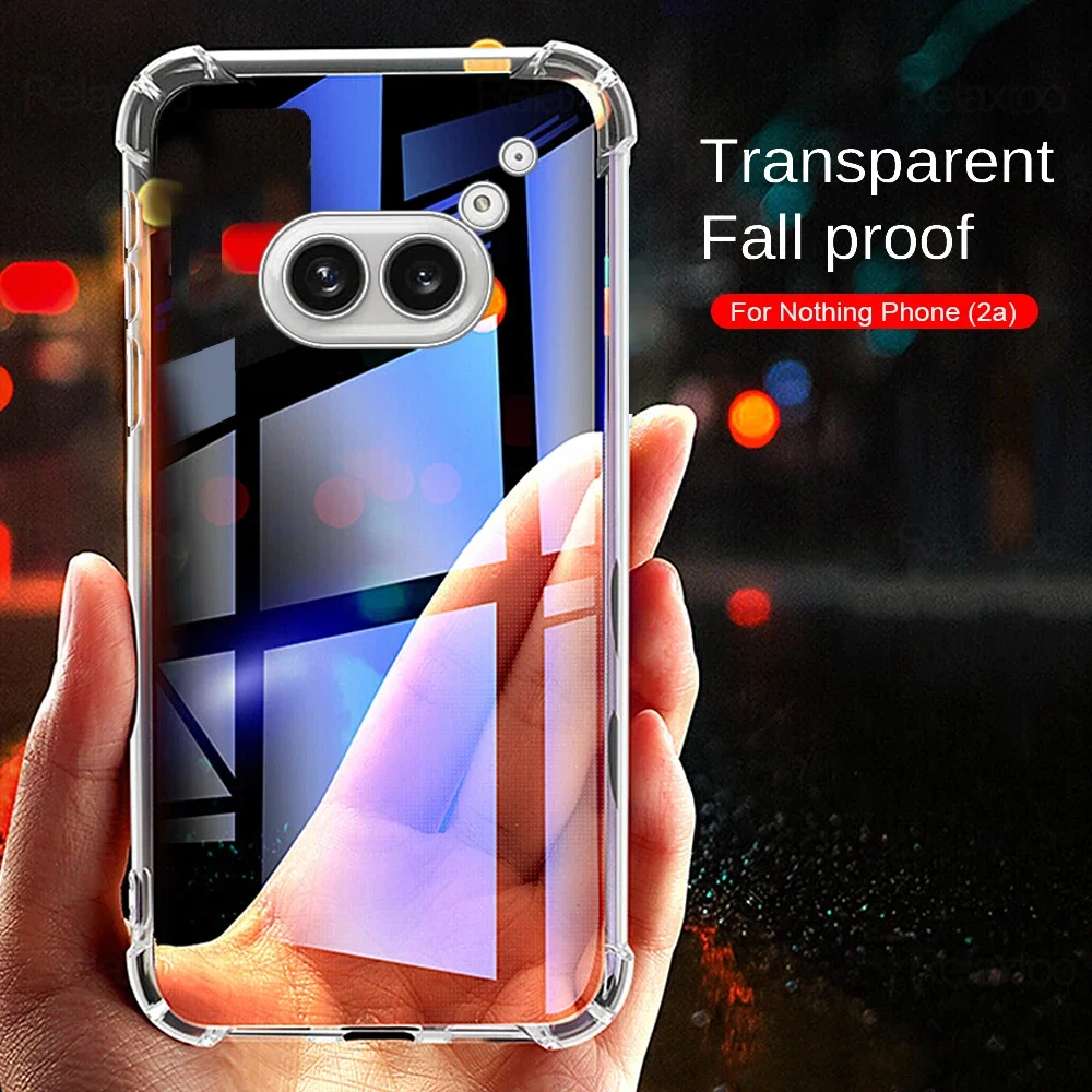 Для NothingPhone(2a) задняя прозрачная подушка безопасности Противоударная мягкая
