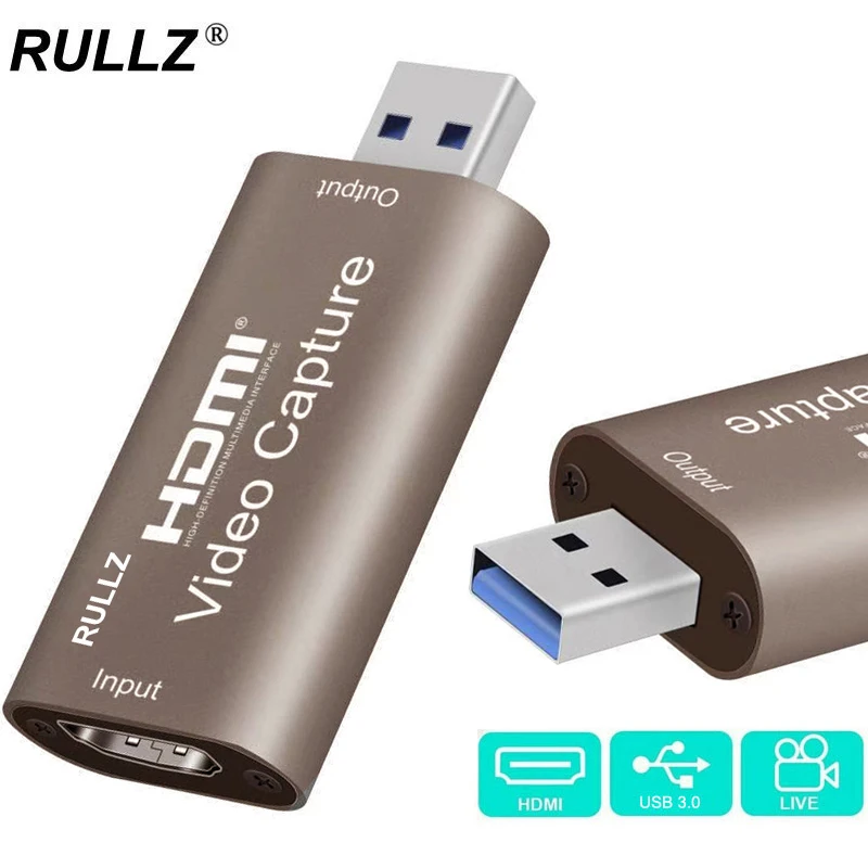 

4K Video Capture Card USB 3.0 2.0 HD 1080p HDMI Video Grabber Box for PS4 DVD Camcorder Camera Recording Live Streaming Device