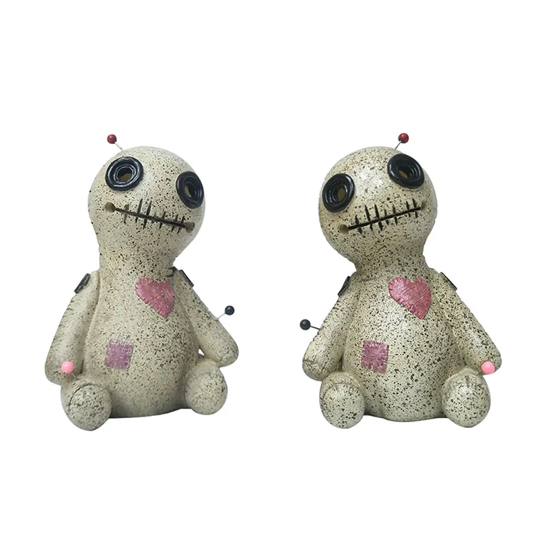 Boneca voodoo dos desenhos animados sprayable voodoo boneca cone queimador de incenso desktop resina ornamento decoração para casa censer