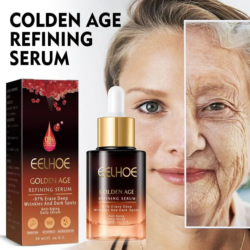 Golden Age Refining Serum Essence Lighten Fine Lines Dark Circles Firming Hydrating Moisturizing Skin Anti-wrinkle Essence