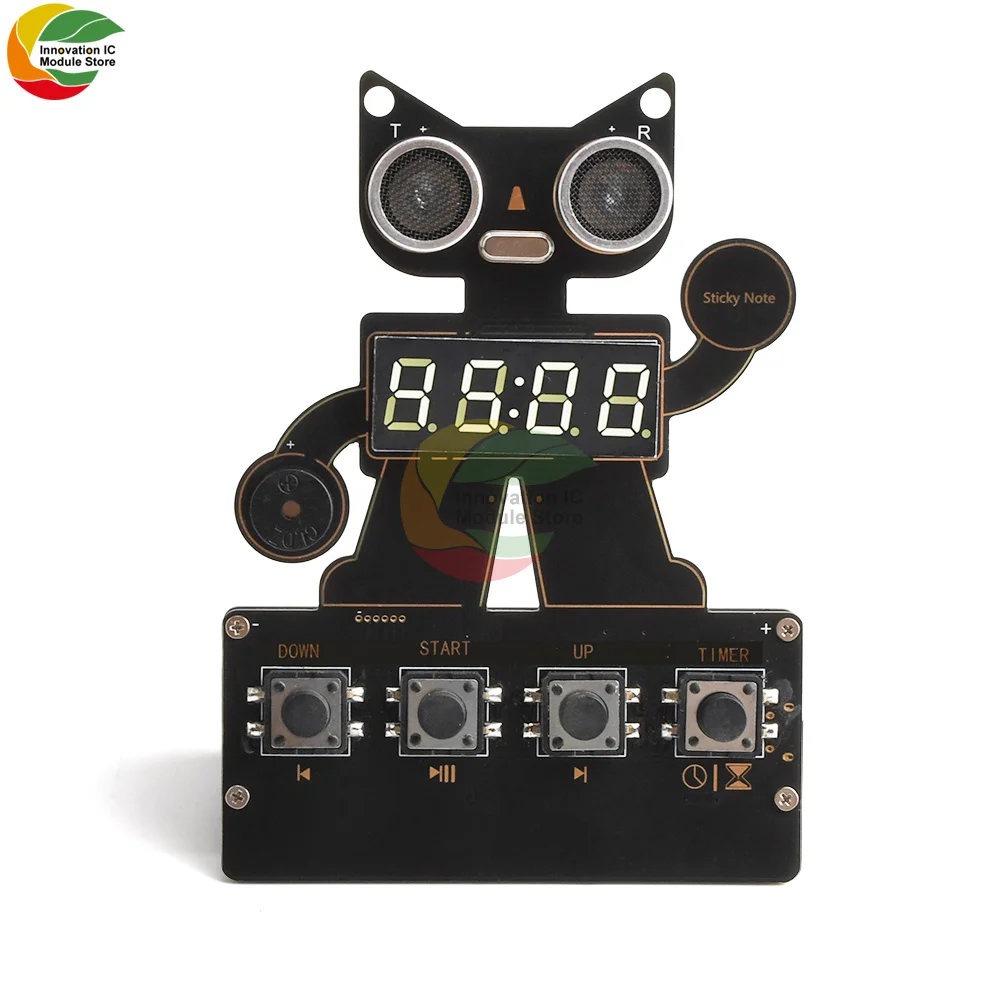 

DIY Homework Counseling Clock Module English Version No Battery Parent-Child Clock Module Alarm Clock Module Countdown DIY Kit