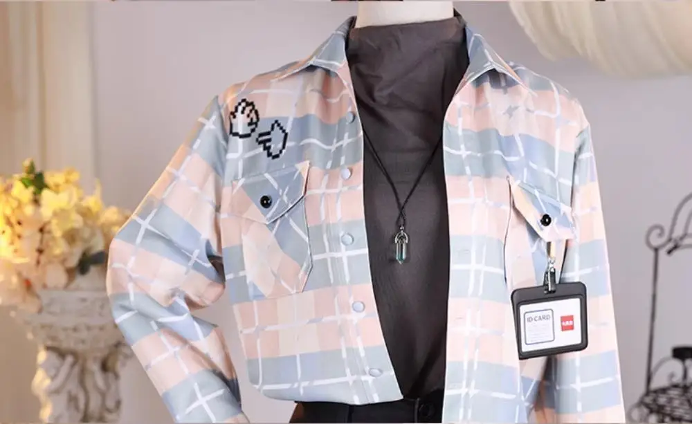 Костюм для косплея Game Nu: Carnival Eiden стильный мужской кожный модный наряд