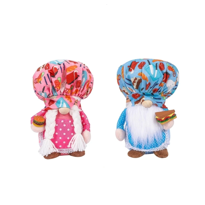 

Kitchen Chef Gnomes Swedish Tomtes Gnomes Tiered Tray Shelf Table Decorations