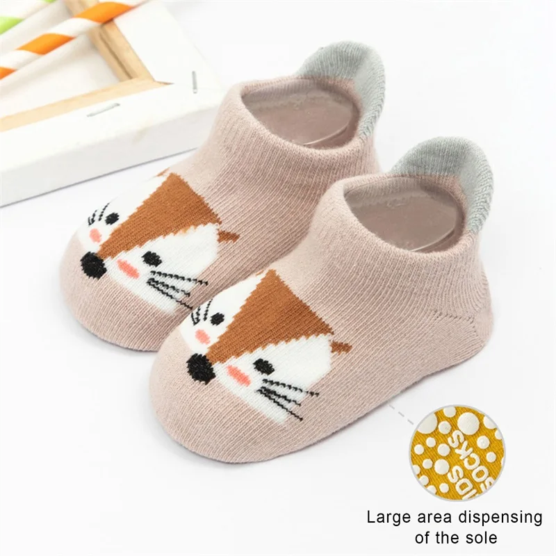 

Детские Носки с рисунком животных, Нескользящие