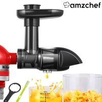amzchef p 003a slow masticating juicer parts for kitchenaid stand mixers upgrade spiral masticating stainless steel 304 filter
