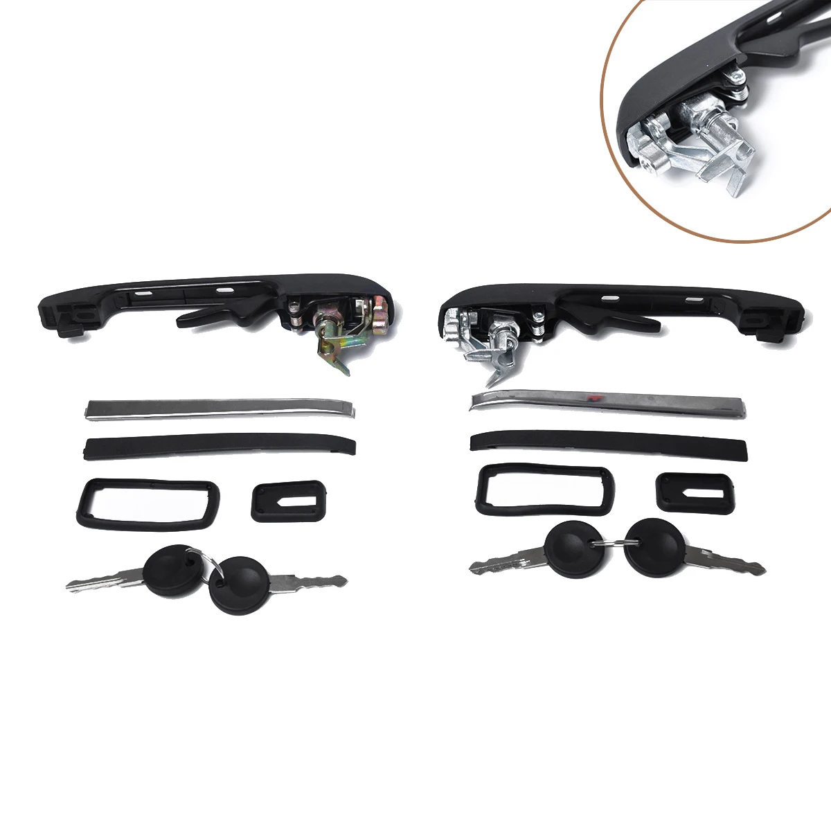 Передняя левая и правая наружная дверная ручка автомобиля для 85-92 Golf Jetta Quantum Scirocco