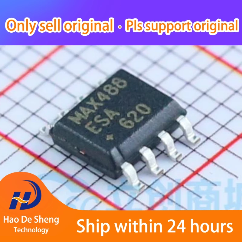 

10 шт./партия MAX488ESA + T MAX488ESA SOIC-8 новая Оригинальная фотография