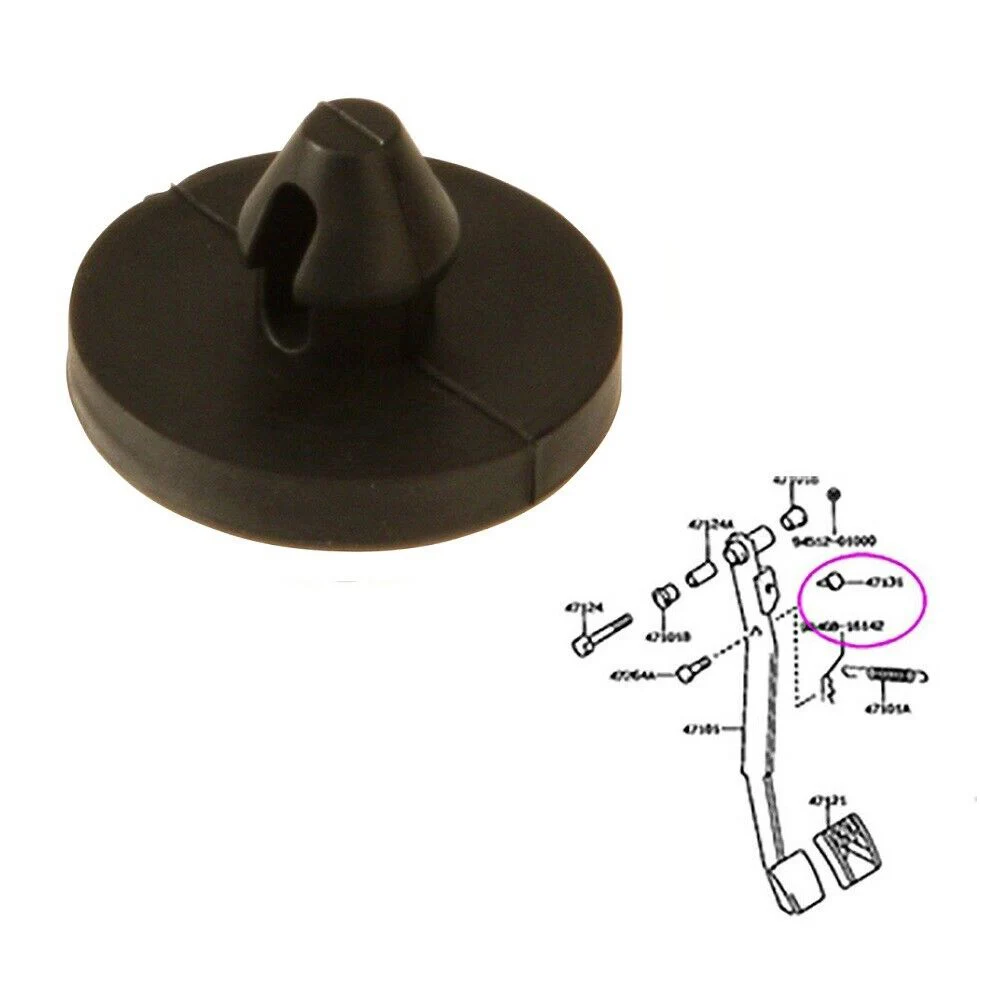 

Pedal Pad Lights Switch Limiter 90541-06036 Brake Switch Stopper Brake Switch 12 Pieces Black Brand New Rubber